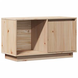 vidaXL t&ouml;m&ouml;r fenyőfa TV-szekr&eacute;ny 74 x 35 x 44 cm