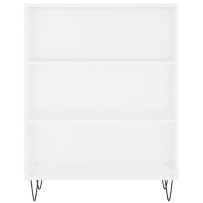 vidaXL fehér szerelt fa könyvespolc 69,5 x 32,5 x 90 cm