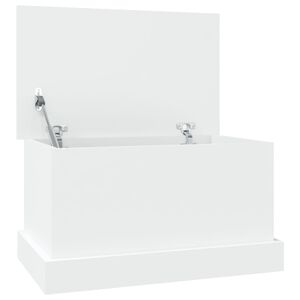 vidaXL feh&eacute;r, r&eacute;tegelt fa t&aacute;rol&oacute;doboz 50 x 30 x 28 cm