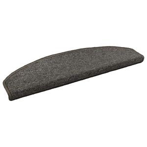 vidaXL &Ouml;ntapad&oacute;s l&eacute;pcsőszőnyegek 15 db 80 x 24,5 x 3,5 cm S&ouml;t&eacute;tsz&uuml;rke