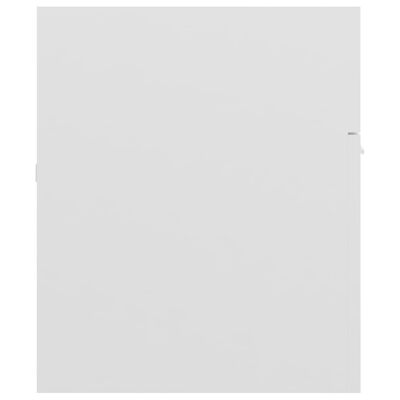 vidaXL magasfényű fehér forgácslap mosdószekrény 100 x 38,5 x 46 cm