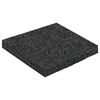vidaXL Gumi granul&aacute;tum teraszpad Fekete 9 x 9 x 0,8 cm Gumi