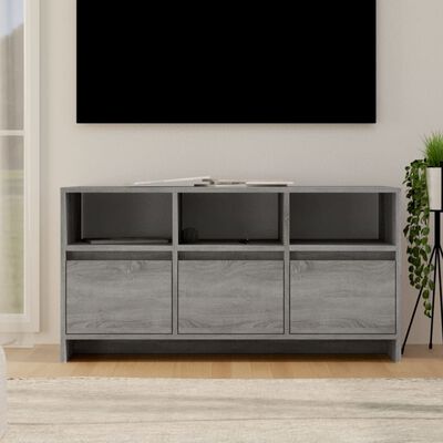 vidaXL szürke sonoma színű TV-szekrény 102 x 37,5 x 52,5 cm