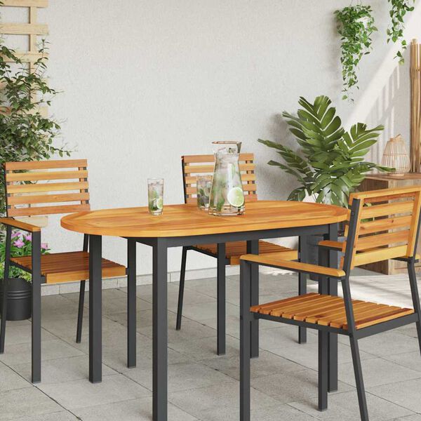 vidaXL Asztallap Olaj Term&eacute;szetes 120 x 70 x 2 cm T&ouml;m&ouml;r Ak&aacute;cfa