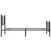 vidaXL fekete fém ágykeret fej- és lábtámlával 90 x 190 cm