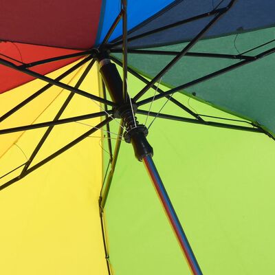 vidaXL színes automatikusan összecsukható esernyő 124 cm