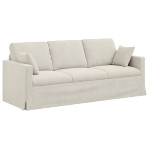 vidaXL Kanap&eacute; Kr&eacute;m 198 x 78 x 80 cm B&aacute;rsony