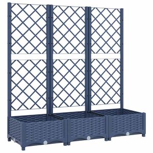 vidaXL k&eacute;ksz&uuml;rke PP r&aacute;csos kerti &uuml;ltetől&aacute;da 120 x 40 x 121,5 cm