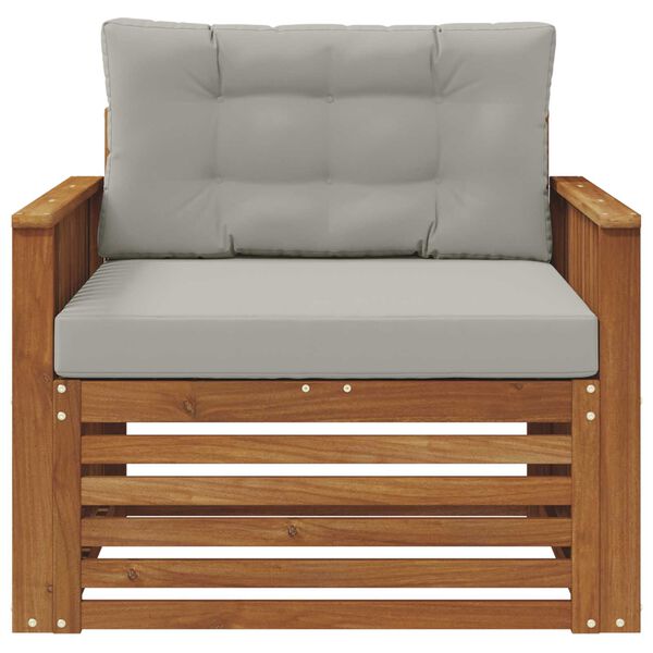 vidaXL K&uuml;lt&eacute;ri kanap&eacute; szett T&ouml;m&ouml;r ak&aacute;cfa &eacute;s poli&eacute;szter Term&eacute;szetes