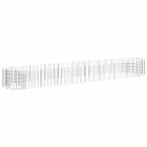 vidaXL horganyzott vas gabion magas&aacute;gy&aacute;s 500x100x50 cm