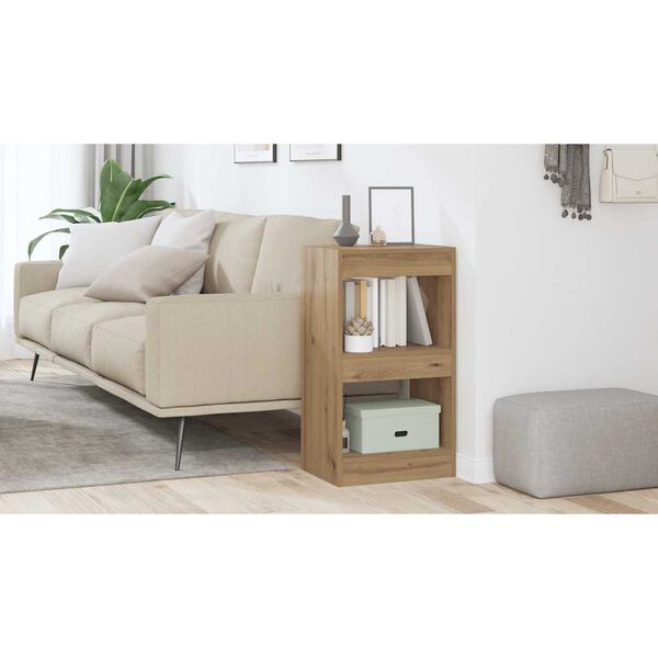 vidaXL K&ouml;nyvszekr&eacute;ny/szobaoszt&oacute; Artisan t&ouml;lgy 40x30x72 cm