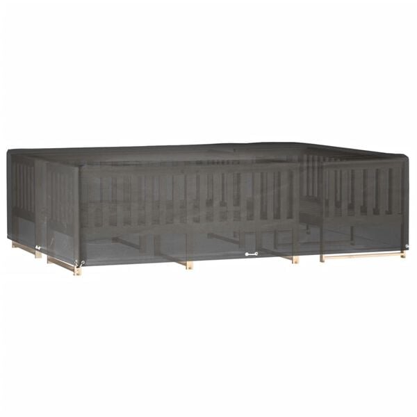 vidaXL téglalap alakú kerti bútorhuzat 16 fűzőlyukkal 300x200x75 cm