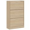 vidaXL sonoma t&ouml;lgy sz&iacute;nű szerelt fa cipőszekr&eacute;ny 63x24x103 cm