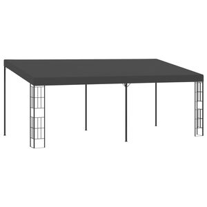 vidaXL antracitsz&uuml;rke falra szerelhető sz&ouml;vetpavilon 3 x 6 m