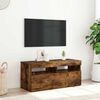 vidaXL f&uuml;st&ouml;s t&ouml;lgy sz&iacute;nű TV-szekr&eacute;ny LED-ekkel 90 x 35 x 40 cm