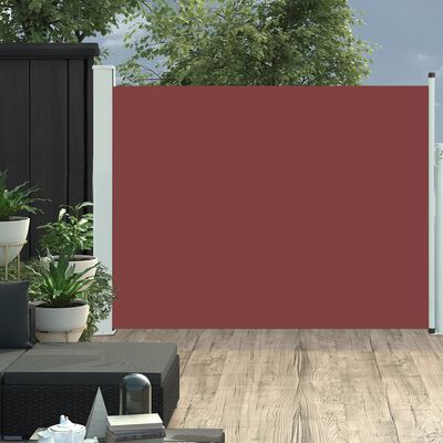 vidaXL barna kihúzható oldalsó teraszi napellenző 140 x 500 cm