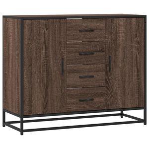 vidaXL barna t&ouml;lgy sz&iacute;nű szerelt fa t&aacute;lal&oacute;szekr&eacute;ny 92 x 35 x 76 cm