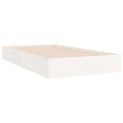 vidaXL fehér tömör fa ágykeret 90 x 200 cm