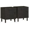 vidaXL 2 db fekete t&ouml;m&ouml;r mang&oacute;fa &eacute;jjeliszekr&eacute;ny 40 x 33 x 46 cm