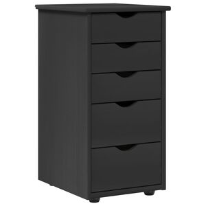 vidaXL Cabinet 34 x 39 x 61,5 cm T&ouml;m&ouml;r fenyőfa Sz&uuml;rke