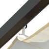vidaXL fehér-krémszínű acélpergola behúzható tetővel 3 x 3 m