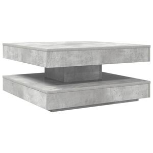 vidaXL betonsz&uuml;rke doh&aacute;nyz&oacute;asztal 360 fokban forgathat&oacute; 70x70x34,5 cm