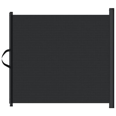 vidaXL fekete behúzható kisállatkapu 82,5 x 125 cm