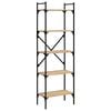 vidaXL 5 szintes sonoma t&ouml;lgy sz&iacute;nű fa k&ouml;nyvespolc 56 x 31,5 x 174 cm