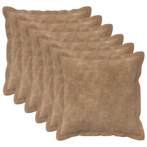 vidaXL P&aacute;rna 6 db HOUTEN T&oacute;psz&iacute;nű 30 x 30 cm Mikrosz&aacute;las Pl&uuml;ss