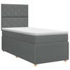 vidaXL Boxspring &aacute;gy matraccal S&ouml;t&eacute;tsz&uuml;rke Egyszem&eacute;lyes Sz&ouml;vet