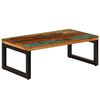 vidaXL t&ouml;m&ouml;r &uacute;jrahasznos&iacute;tott fa &eacute;s ac&eacute;l doh&aacute;nyz&oacute;asztal 100x50x35 cm