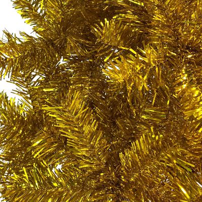 vidaXL aranyszínű megvilágított vékony karácsonyfa 150 cm