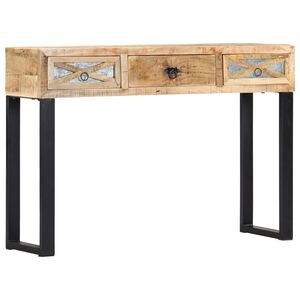 vidaXL t&ouml;m&ouml;r mang&oacute;fa t&aacute;lal&oacute;asztal 110 x 30 x 76 cm