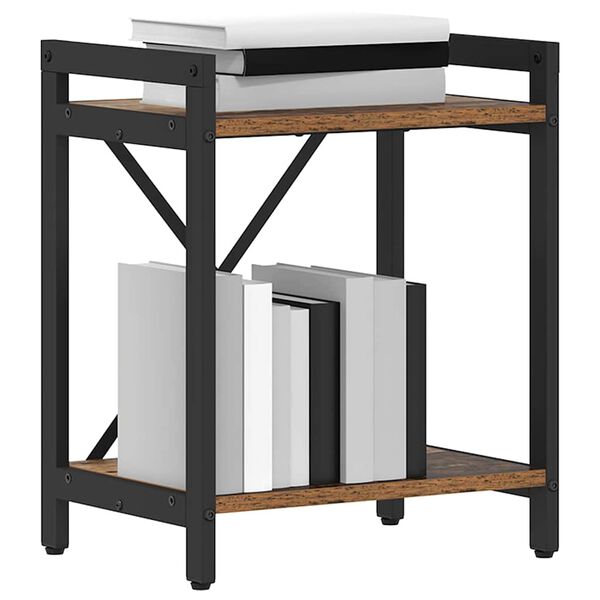 vidaXL K&ouml;nyvespolc R&eacute;gi fa 40 x 30 x 50 cm Faanyag