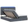 vidaXL LED t&aacute;rol&oacute;s &aacute;gy matraccal S&ouml;t&eacute;tsz&uuml;rke 180 x 200 cm B&aacute;rsony