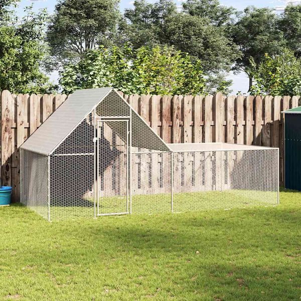 vidaXL horganyzott ac&eacute;l ty&uacute;k&oacute;l 4 x 2 x 2 m