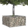 vidaXL Gabion emelt &aacute;gy Ez&uuml;st 80 x 80 x 40 cm Horganyzott ac&eacute;l