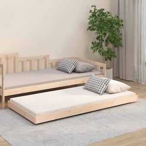 vidaXL t&ouml;m&ouml;r fenyőfa &aacute;gykeret matrac n&eacute;lk&uuml;l 90 x 190 cm