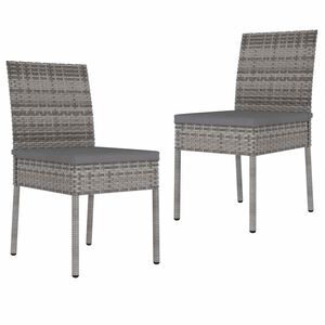 vidaXL 2 db sz&uuml;rke kerti polyrattan &eacute;tkezősz&eacute;k
