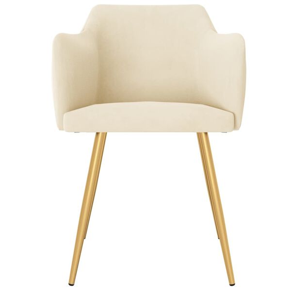 vidaXL 2 db kr&eacute;msz&iacute;nű b&aacute;rsony &eacute;tkezősz&eacute;k