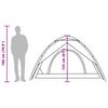 vidaXL 5 személyes szürke és narancs kupola alakú felugró kempingsátor