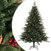 vidaXL Műanyag Hajtogat&oacute;s Kar&aacute;csonyfa 120 cm PVC &eacute;s f&eacute;m Z&ouml;ld