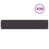 vidaXL 30 db fekete hidegen hengerelt ac&eacute;l gyepszeg&eacute;lyek 20x103 cm