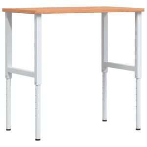 vidaXL t&ouml;m&ouml;r b&uuml;kkfa n&eacute;gysz&ouml;g alak&uacute; munkapad 100 x 60 x (71,5-98) cm