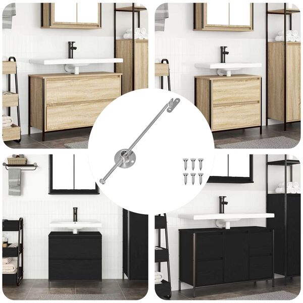 vidaXL H&uacute;z&oacute; R&uacute;d Zsan&eacute;r 12 pcs Ez&uuml;st 190 mm Vas