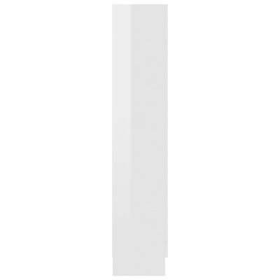 vidaXL magasfényű fehér forgácslap vitrinszekrény 82,5 x 30,5 x 150 cm