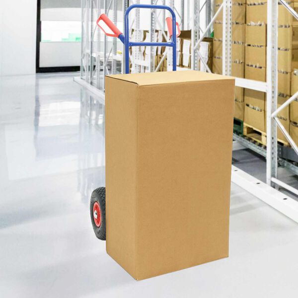 vidaXL Kézikocsi Kék és Piros 49,5 x 53 x 114 cm Acél