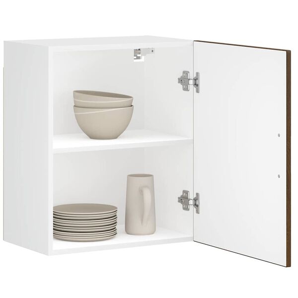 vidaXL konyhai fali szekr&eacute;ny&nbsp;Porto barna t&ouml;lgy sz&iacute;nű műfa