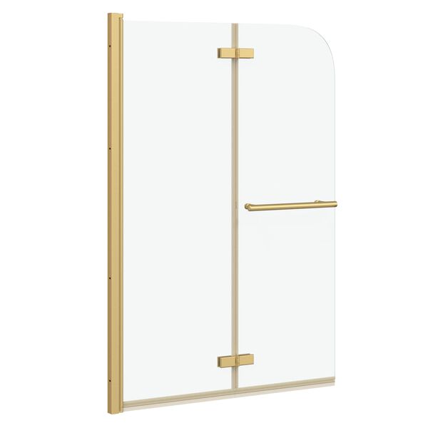 vidaXL Zuhanybe&eacute;p&iacute;t&eacute;s Arany 95 x 140 cm ESG &uuml;veg &eacute;s alum&iacute;nium