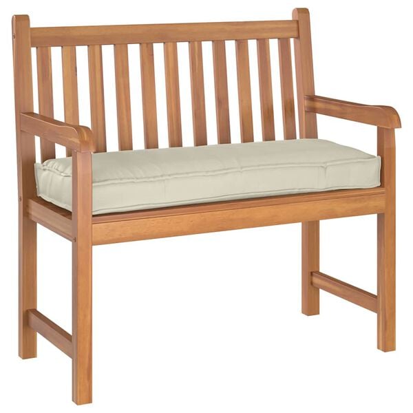 vidaXL Raklap p&aacute;rna padhoz Kr&eacute;m 100 x 40 x 8 cm Oxford sz&ouml;vet